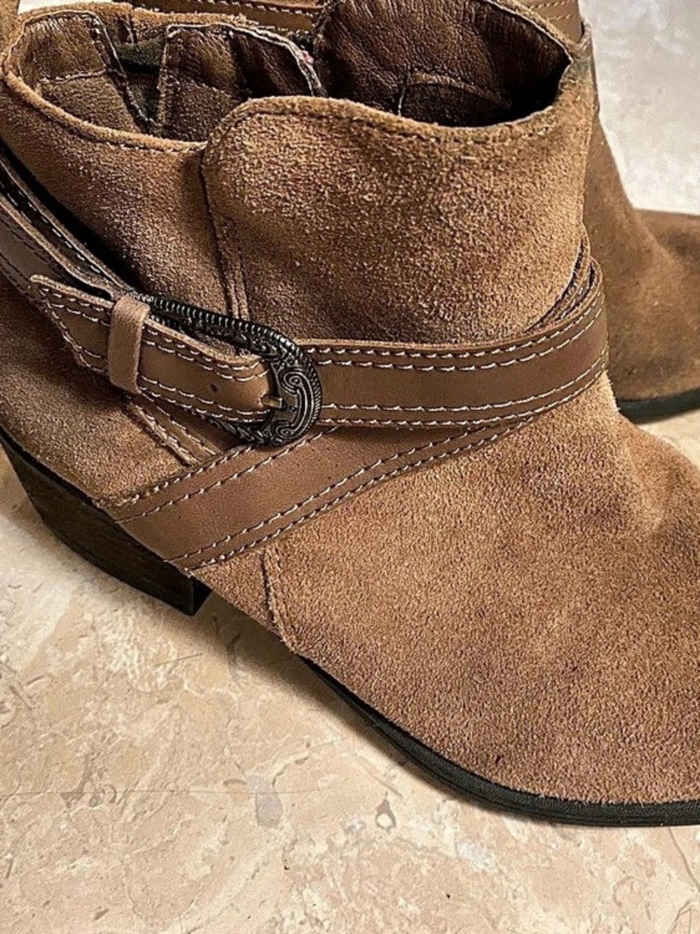 Seychelles Peek Porter Ankle Boots Brown US 8.5
